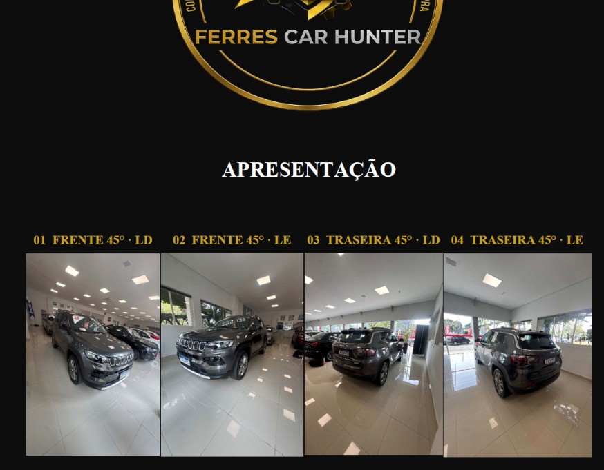 Página de apresentação do veículo no relatório da Ferres Car Hunter